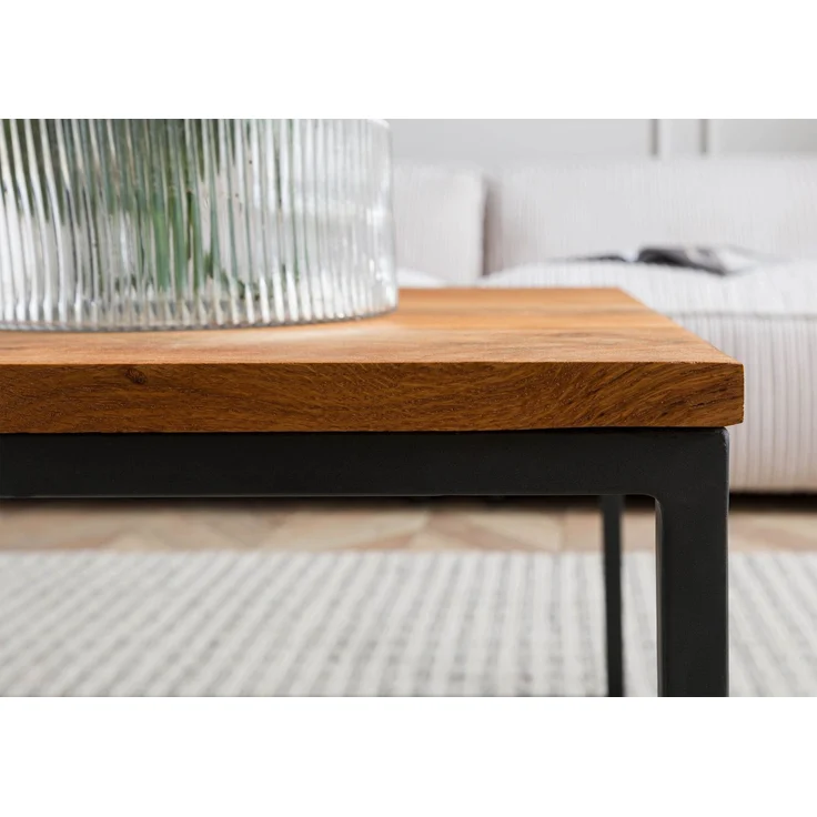 Couchtisch Wildeiche 60 x 60 x 43 natur geölt LOUNGE COLLECTION #07 – Bild 5