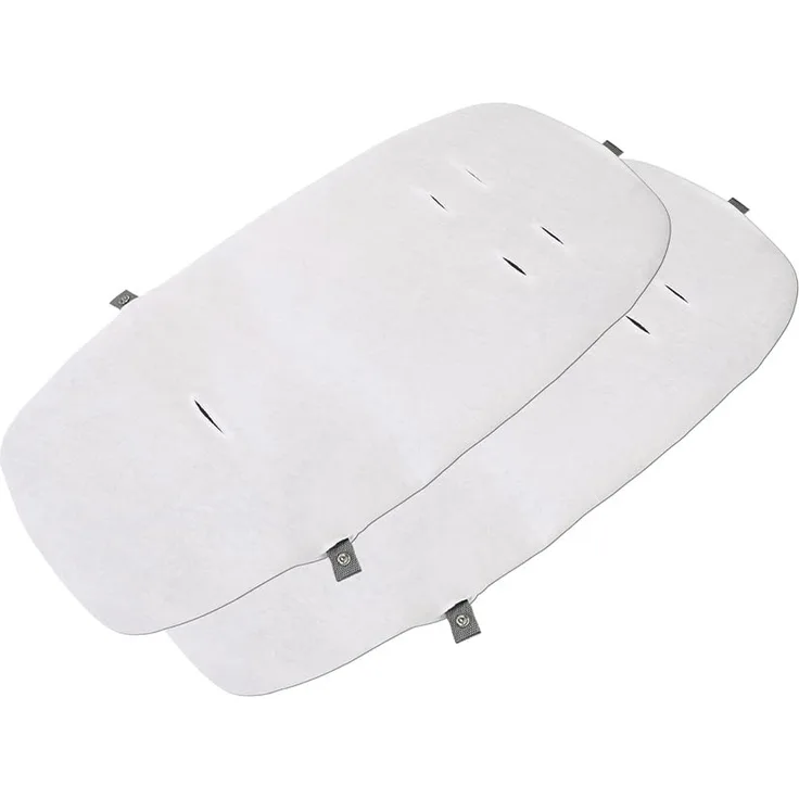 Maxi-Cosi Alba Bettlaken, für Alba all in 1 Stubenwagen, 100% Baumwolle, Von Geburt bis 6 Monate (9kg), Weiß (2x)