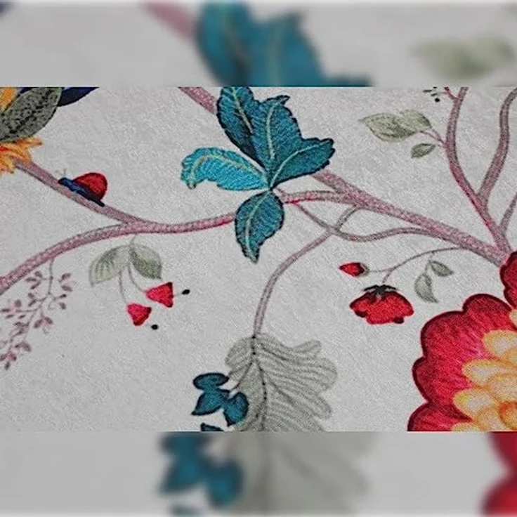WELL HOME MOBILIARIO & DECORACIÓN Runder Badteppich mit bunten Blumen – Bild 5