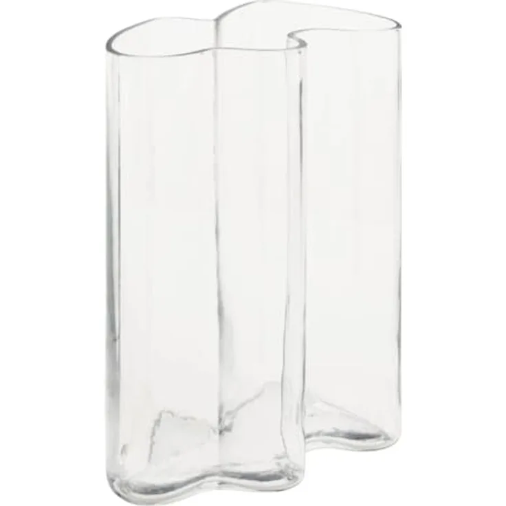 ATMOSPHERA Wellenvase Kade, transparente Glasvase, Höhe 25 cm