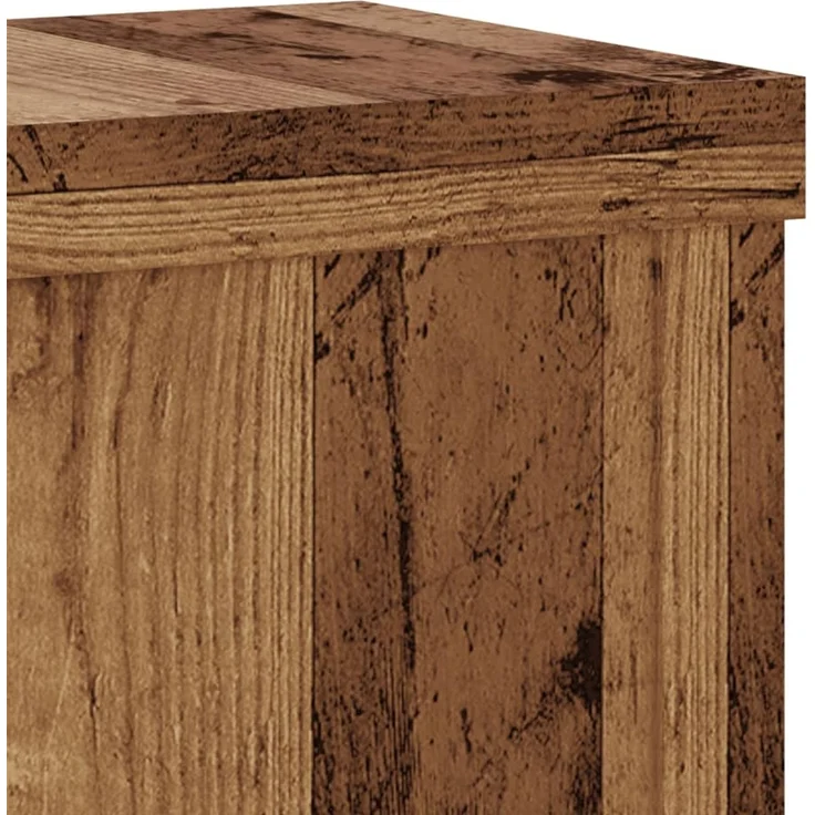 vidaXL Pflanzenständer 2 Stk. Altholz-Optik 10x10x18 cm Holzwerkstoff 852886 – Bild 7