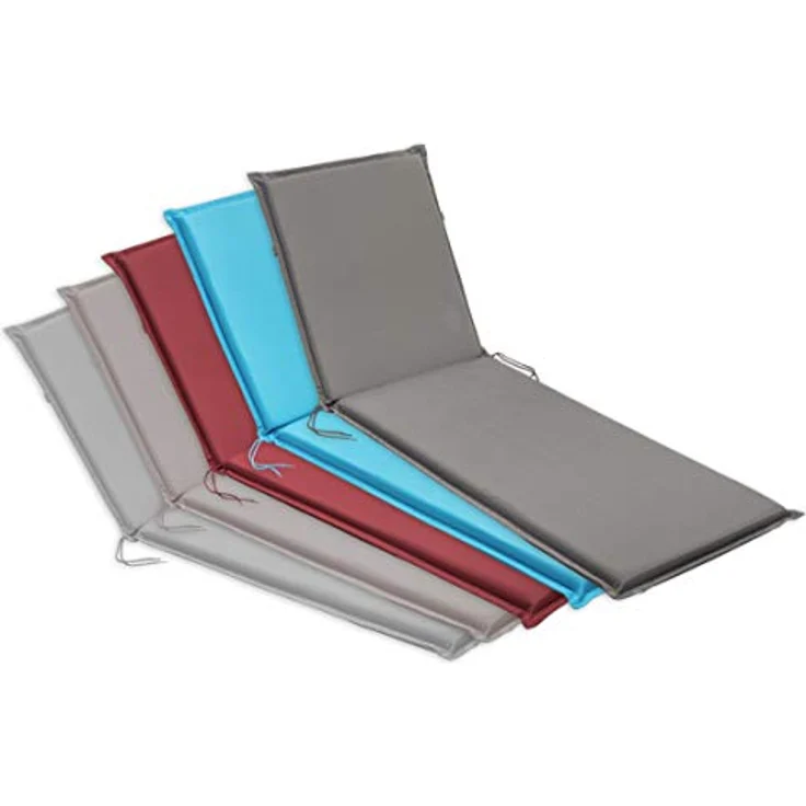 Traumnacht Komfort Liegenauflage Outdoor anthrazit mit abnehmbarem Bezug, 190 x 58 x 6 cm, Öko-Tex zertifiziert, produziert nach deutschem Qualitätsstandard – Bild 5