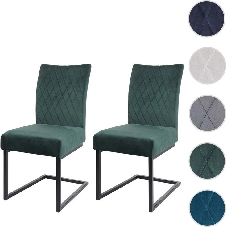 MCW Besucherstuhl MCW-L15 (Set), Stabiles Stahl-Gestell, pulverbeschichtet – Bild 1
