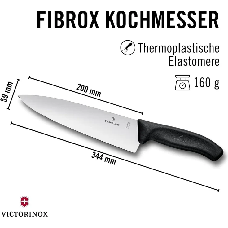 Victorinox Kochmesser 6.8063.20B Extra breites Tranchiermesser – Für präzises Tranchieren – Bild 3