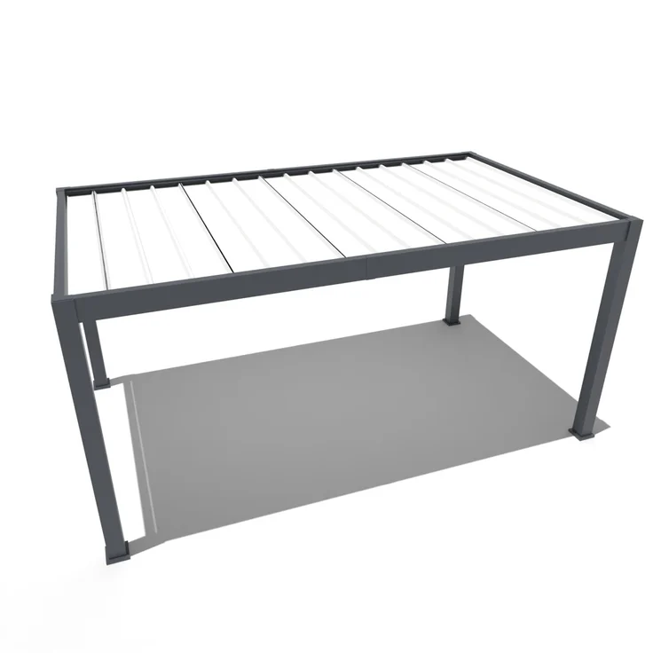 Weide Carport aus Aluminium | 3 x 5,3 M | Garage anthrazit | Autoüberdachung – Bild 7