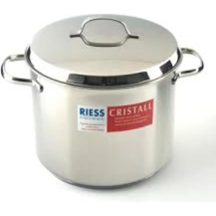 Riess Cristall Fleischtopf mit Deckel in Edelstahl Ø12cm Induktion