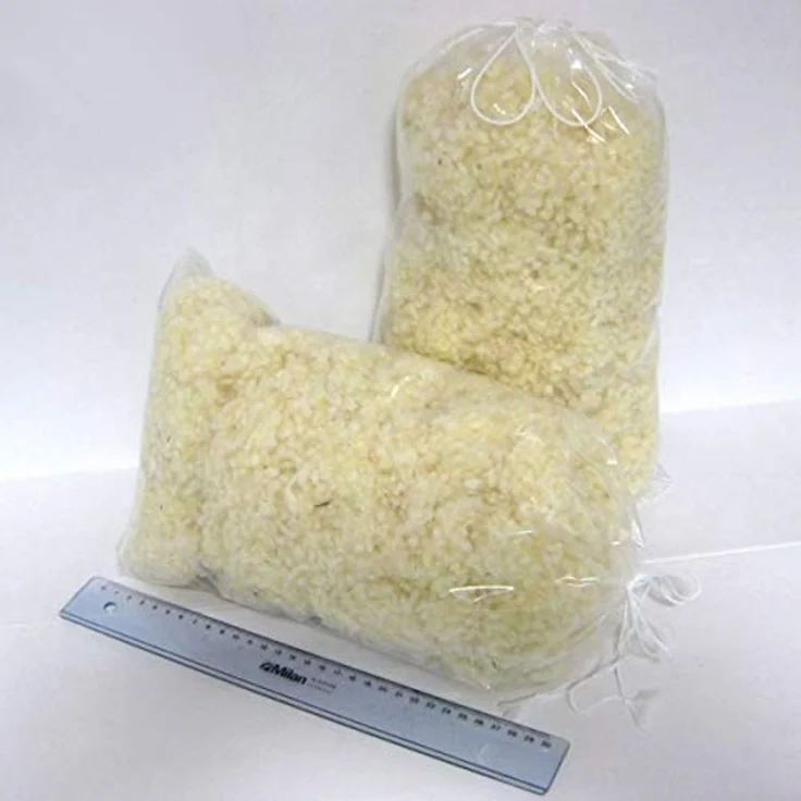 Meivita Kissenfüllung 2x Merino Schafschurwollkugeln Nachfüllpack mit je 150 Gramm – Bild 5