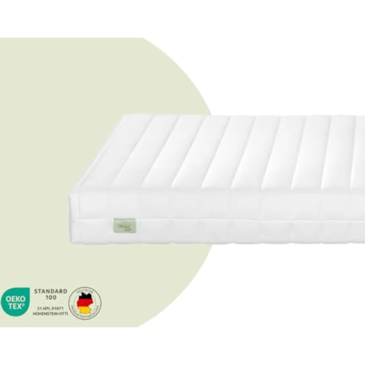 TB Furniture DREAMSTAR Easy Flex Ergonomischer Matratzentopper, 90 x 200 cm, 10 cm, wendbar mit H2 und H3 Härtegraden, 7-Zonen Kaltschaumkern, klimatisierter Mikrofaserbezug – Bild 2