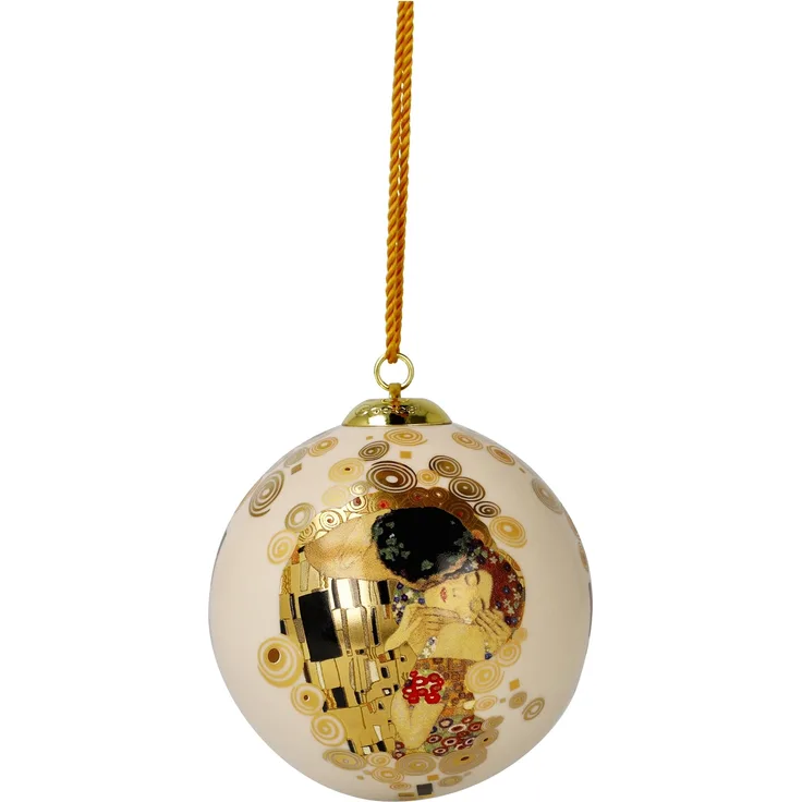 Goebel / Gustav Klimt - Kuss,Kugel,7,5cm x 7,5cm x 7,5cm / Porzellan / 7,5cm x 7,5cm x 7,5cm