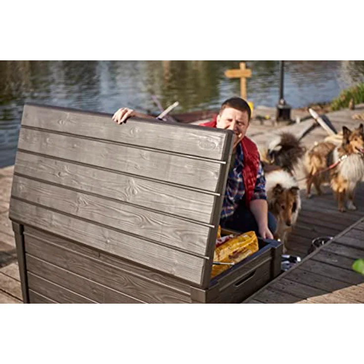 KETER Auflagenbox für Gartenauflagen & Outdoorkissen braun – Bild 7