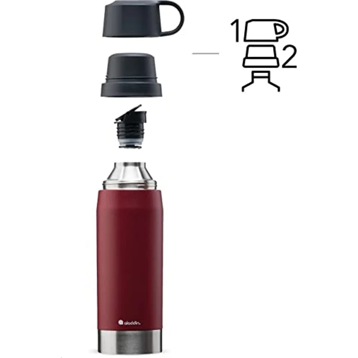 Aladdin City Park Thermavac Isolierkanne 1,1 l Burgund – Bild 3