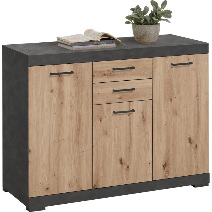 Kommode in Artisan Eiche - 120x90x50cm (BxHxT)