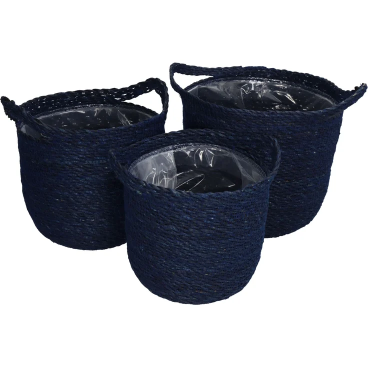 Pflanzgefäß COUNTRY BHT 25x24x25 cm blau – Bild 1