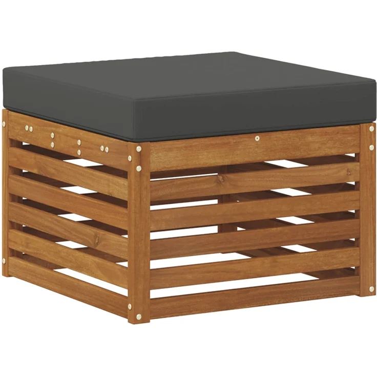 vidaXL Outdoor-Sofagarnitur 7 stk. 6-Sitzer Natur und Anthrazit 3375157 – Bild 4