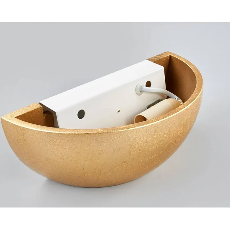 Lindby Wandleuchte Kolja, Gips Gold / Messing IP20, 1 x 10 W LED – Bild 5