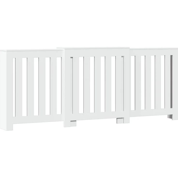vidaXL Heizkörperverkleidung Weiß 205x21,5x83,5 cm Holzwerkstoff 852762 – Bild 1
