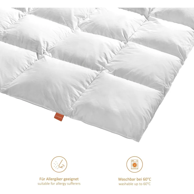 sleepling Gänsedaunenbettdecke Premium Luxus, Füllung: 100% Gänsedaunen, Bezug: 100% Baumwolle, hergestellt in Deutschland, verschiende Wärmeklassen und Größen – Bild 3