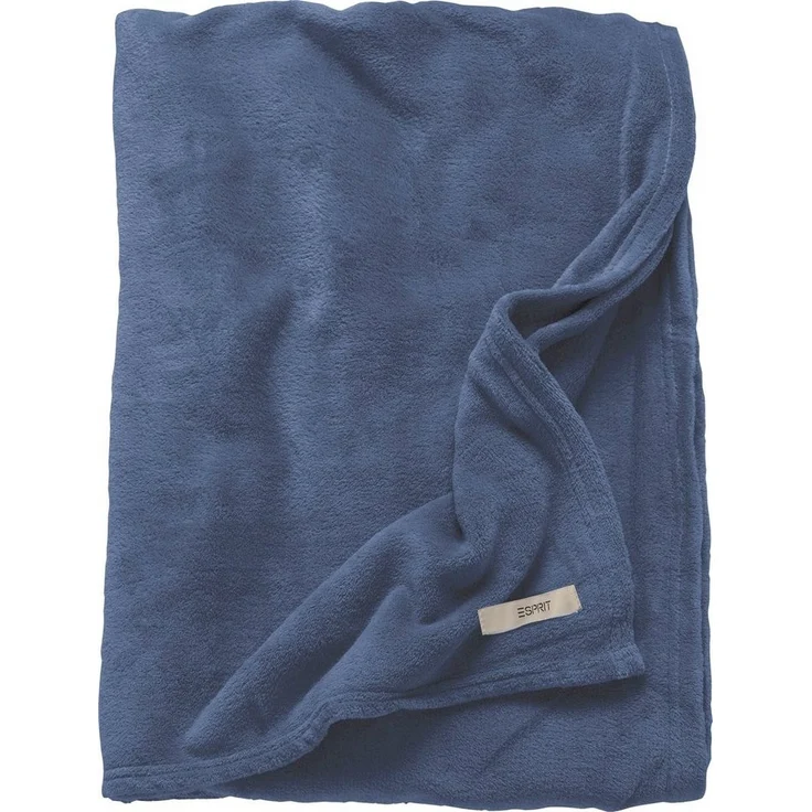 ESPRIT Mellow Kuscheldecke, Polyester navy, 150 x 200 cm – Bild 1
