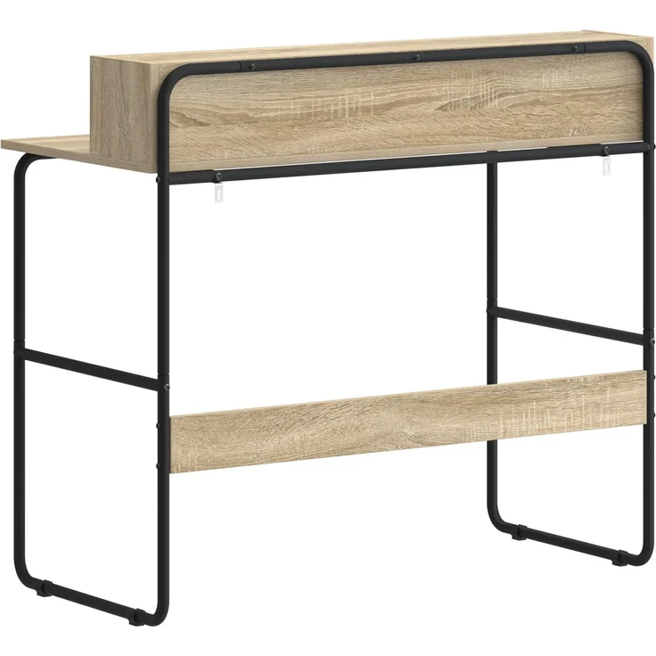 vidaXL Schreibtisch mit Stauraum Sonoma-Eiche 100 x 50 x 91 cm 8008027 – Bild 5
