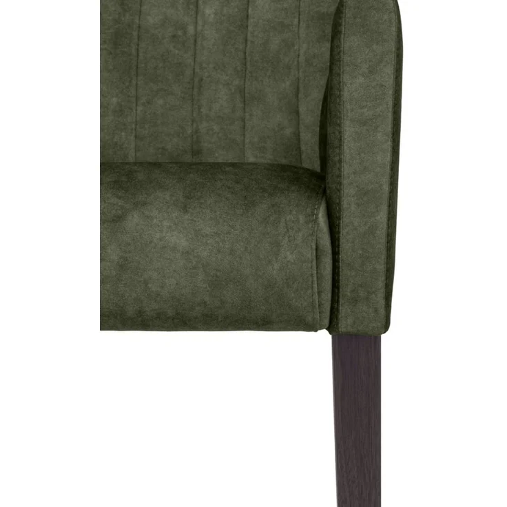 Home affaire Armlehnstuhl King, Esszimmerstuhl, Beingestell Massivholz Eiche oder Buche wengefarben – Bild 3