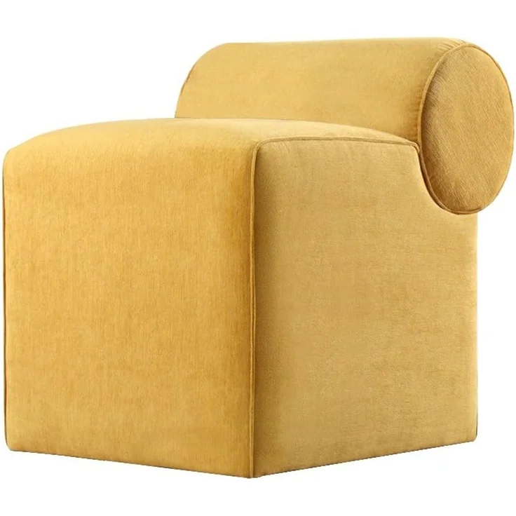 Hanah Home 'Linburg Puf - Yellow' Pouffe, Gelb, 45 x 56 x 60 cm – Bild 1