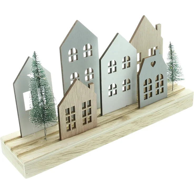 LED-Board "Häuser" Wohndekoration Deko LED Lampe Licht Dekoration Figur – Bild 4