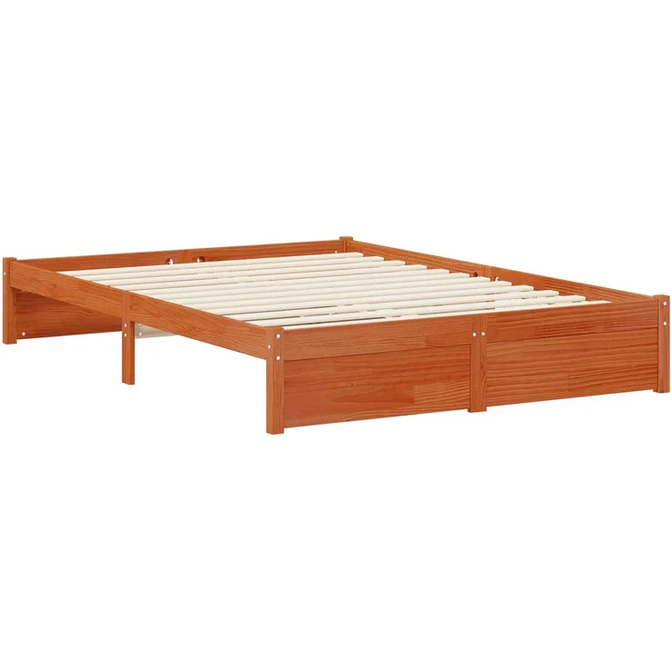 vidaXL Bettrahmen mit Schubladen Wachsbraun Massivholz Kiefer 3423809 – Bild 3