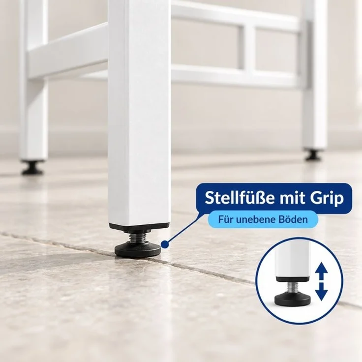 Relaxdays Waschmaschinenregal höhenverstellbar – Bild 9