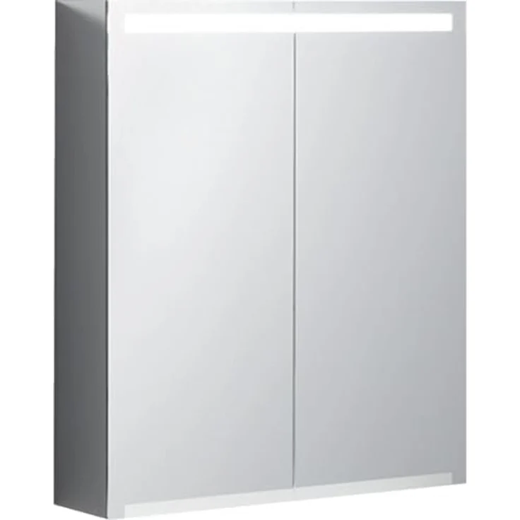 Geberit Option Spiegelschrank mit Beleuchtung, zwei Türen, Breite 60 cm, 500582001 - 500.582.00.1