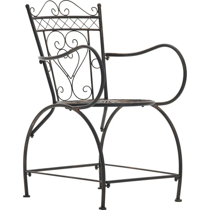 CLP Stuhl Sheela mit geschwungenen Armlehnen,bronze