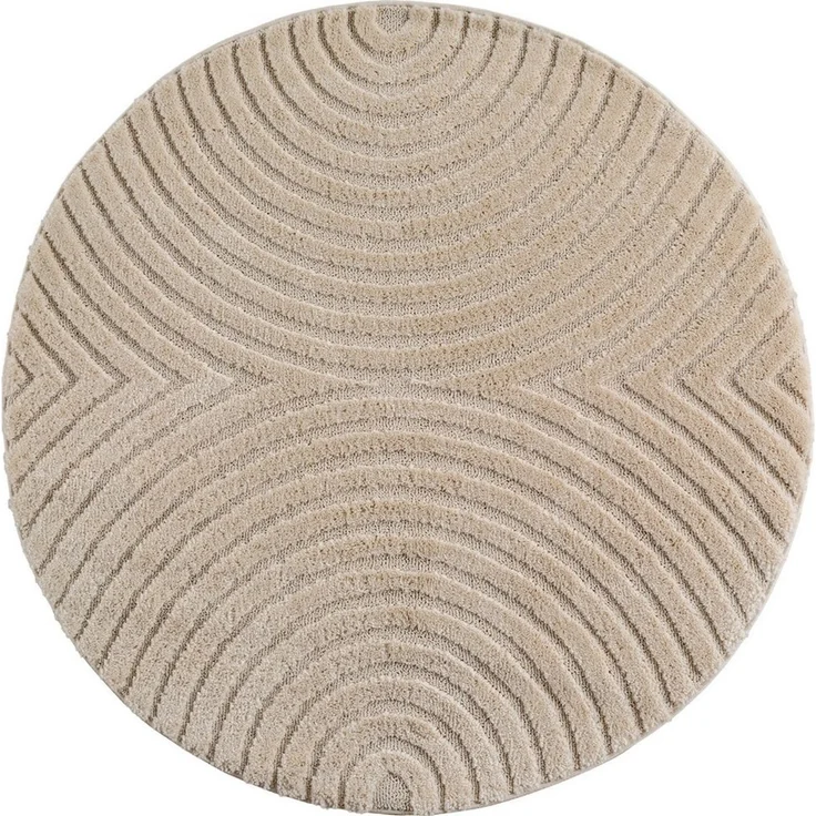 Ayyildiz Teppiche Teppich ART 1122, auch als Läufer und in Rund erhältlich, rund, Höhe: 8 mm, Boho Design, 3D Optik, Struktur Hoch Tief, skandinavisch, Wohnzimmer – Bild 1