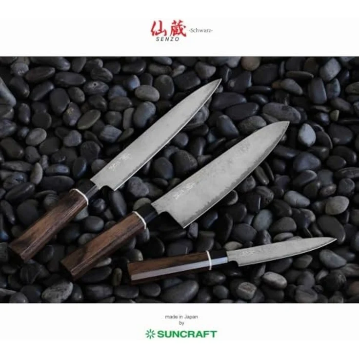 Senzo Black Damast Bunkamesser 16,4 cm BD-08 – Bild 4