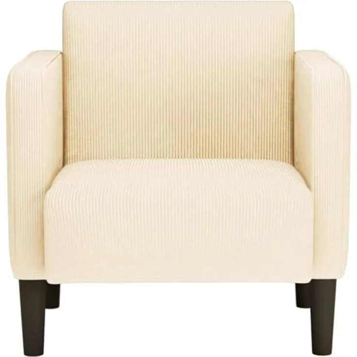 vidaXL Sessel mit Armlehnen Creme 54 cm Cordstoff 4100517 – Bild 7