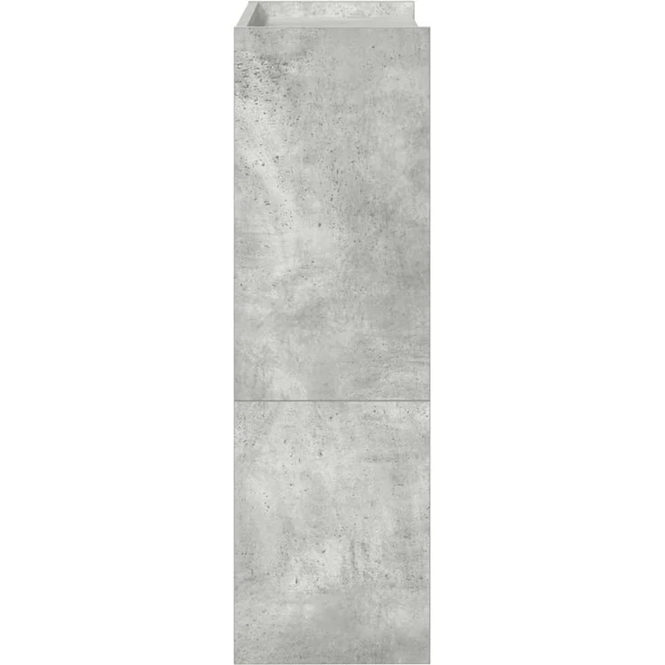 vidaXL Schuhregal Betongrau 60x25x81 cm Holzwerkstoff 859881 – Bild 4