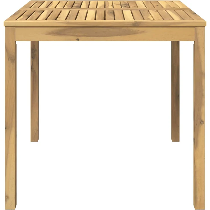 vidaXL Gartentisch LAREN Weiß gewaschen 80 x 80,5 x 75 cm 901711 – Bild 3