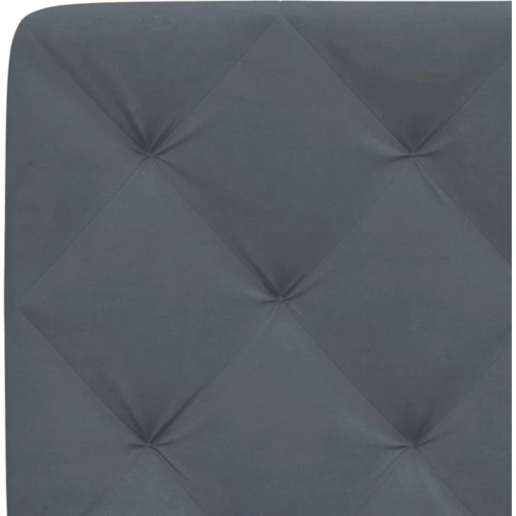 vidaXL Kopfteil-Kissen Dunkelgrau 180 cm Samt 374740 – Bild 6