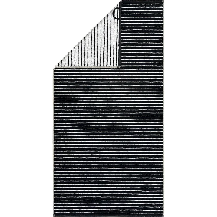 Cawö Handtücher Black&White Ringel 6280, 100% Baumwolle (1-St) – Bild 1