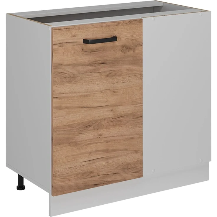 Küchenfront R-Line Goldkraft Eiche 39.6 x 71.3 cm Möbelfront für den Eckunterschrank Vicco – Bild 5