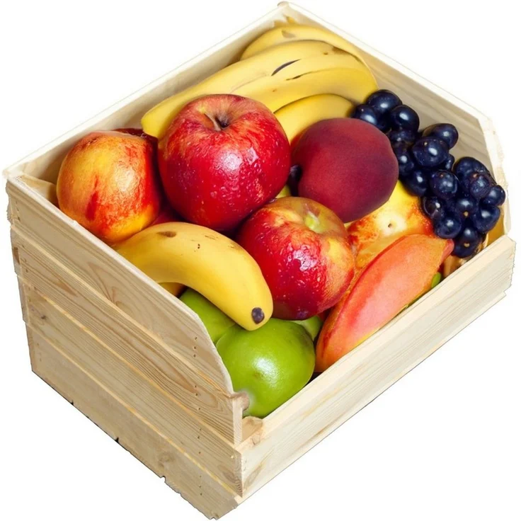 Kistenkolli Altes Land Allzweckkiste 3er Set Küchenregal Olaf 40x33x30 cm natur Gemüsekiste Holzkiste (Spar-Set, 1er Set) – Bild 3
