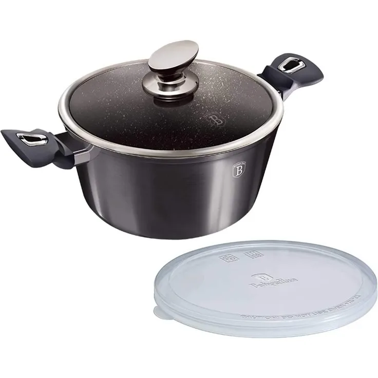 Berlinger Haus Berlinger Haus Topf mit Beschichtung Granit 2,5l 20cm Carbon Pro BH6892
