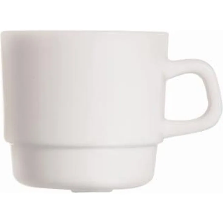 Arcoroc Hotelerie Blanc Uni KaffeeTasse Füllmenge: 0,22 Liter stapelbar 6 Stück