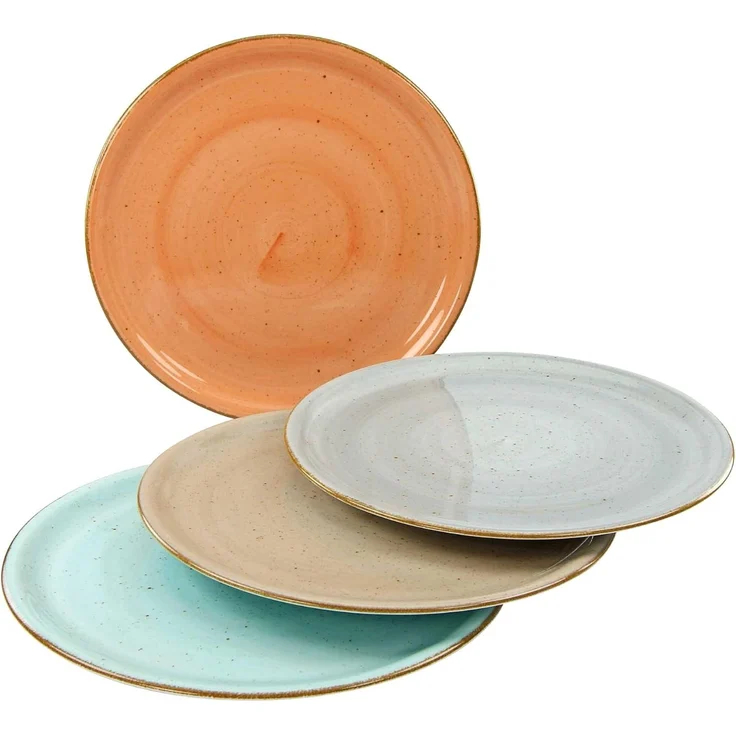 Vintage Nature Bunt, Pizzateller 4-tlg (mo) – Bild 1