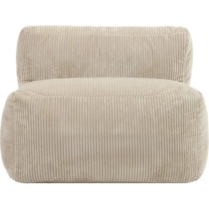 icon Sitzsack Modulares Sessel aus Cord Flauschig „Zen“, Schaumstoff Füllung, für Wohnzimmer, für Schlafzimmer – Bild 3