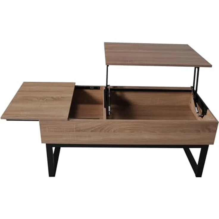 WEBER INDUSTRIES Couchtisch Flower klappbare Platte, weiß, Füße aus verchromtem Metall – Bild 4