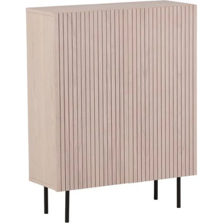 Livetastic Highboard, Schwarz, Weiß, Eiche, 80x103x30 cm, Typenauswahl aus Holz und Metall