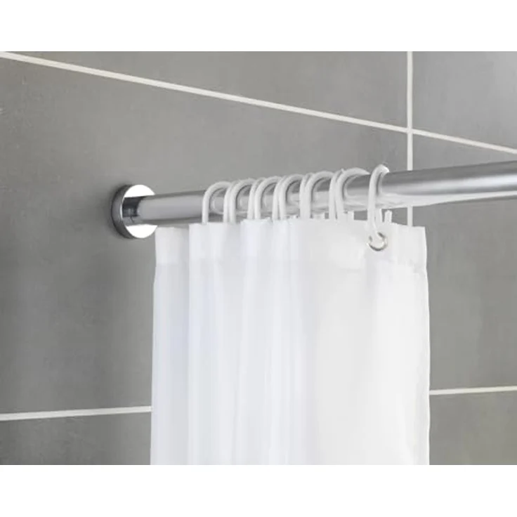 SCHÖNER WOHNEN-Kollektion Duschvorhangstange »Obleon«, Ø 28 mm, ausziehbar, ohne Bohren, geklemmt, Edelstahl, Kunststoff, Teleskop-Duschschiene, ausziehbar – Bild 5