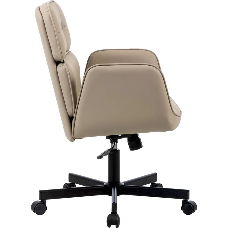 Carryhome 'VIKTORIA' Bürodrehstuhl, Stoff hellbraun, 57 x 92.5 x 61 cm, 140 kg belastbar, mit Wippmechanik – Bild 7