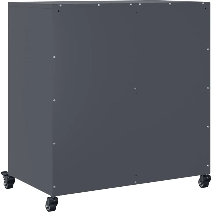 vidaXL Sideboard Anthrazit 68x39x72 cm Stahl 846658 – Bild 7