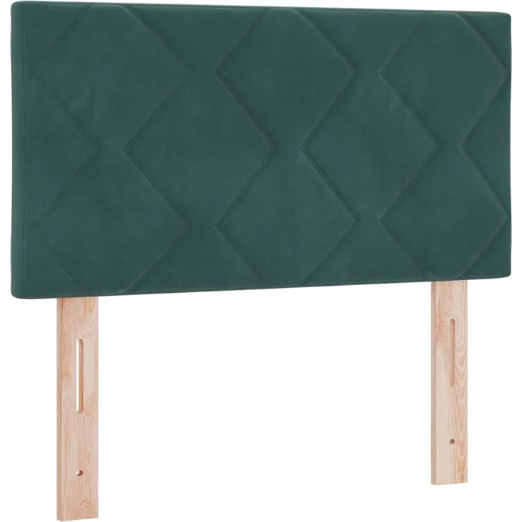 vidaXL Boxspringbett mit Matratze Dunkelgrün 80 x 200 cm Samt 3450611 – Bild 4