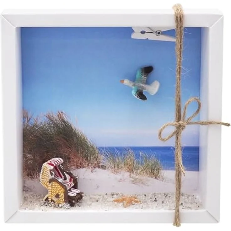 ZauberDeko Geschenkbox Geldgeschenk Nordsee Ostsee Strandkorb Geldverpackung Urlaub Reise – Bild 1